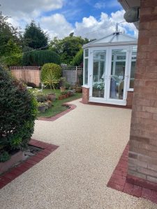 Resin Patio installation in Birmingham by New Resin Drives