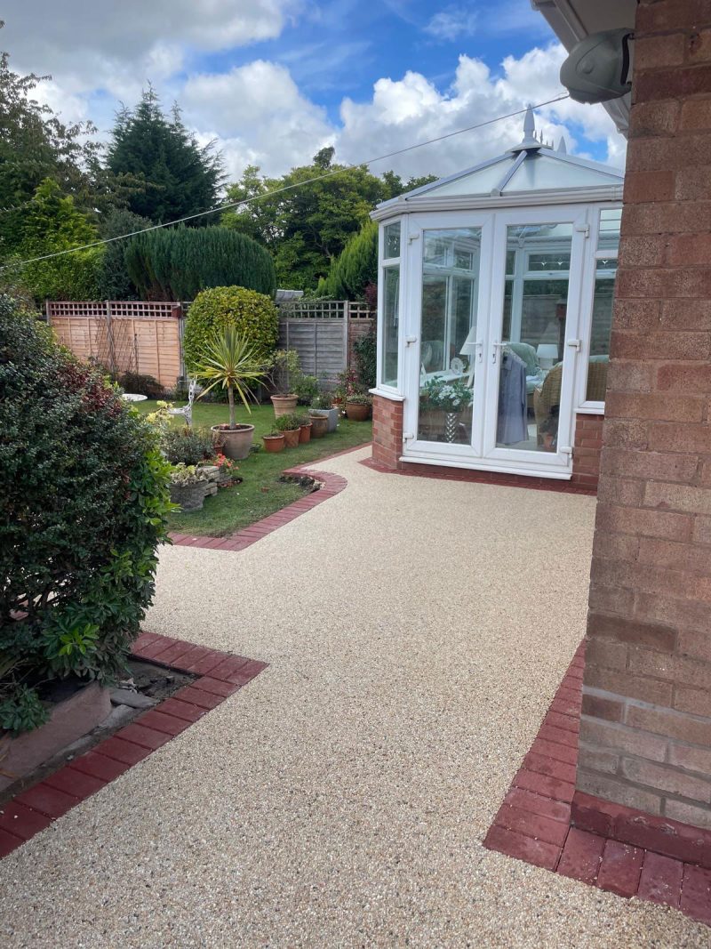 Resin Patio installation in Birmingham by New Resin Drives